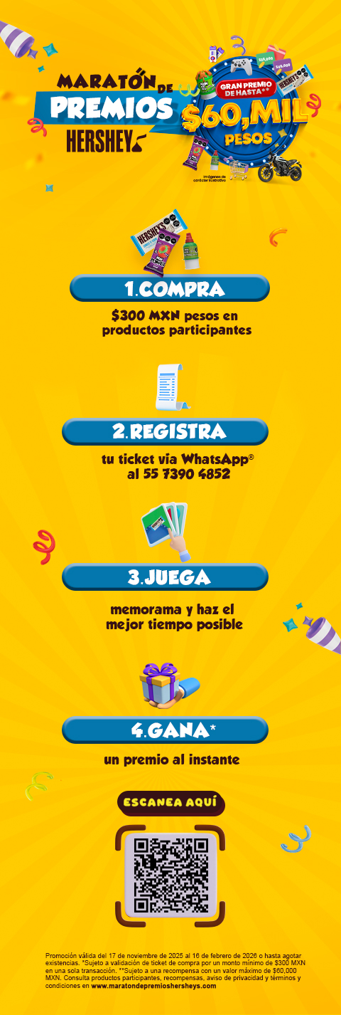 Maratón de Premios Hershey's - Promoción 2025-2026