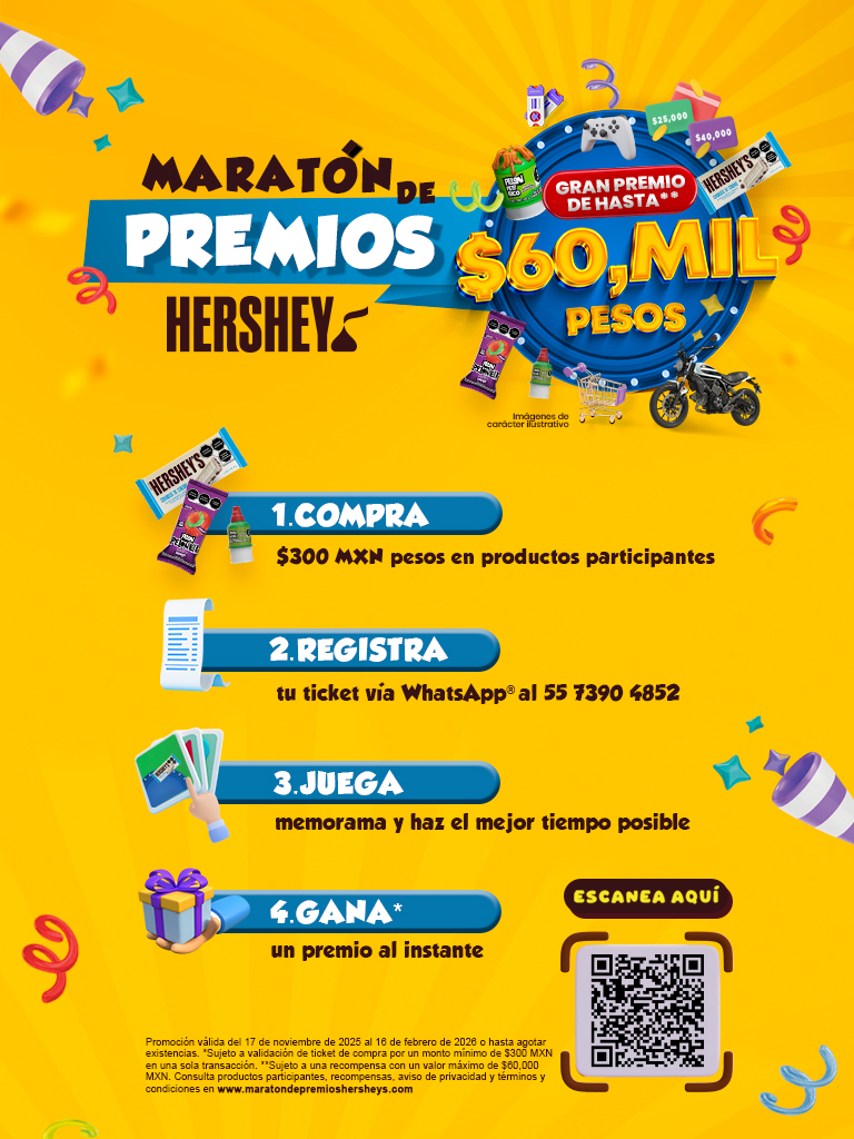 Maratón de Premios Hershey's - Promoción 2025-2026