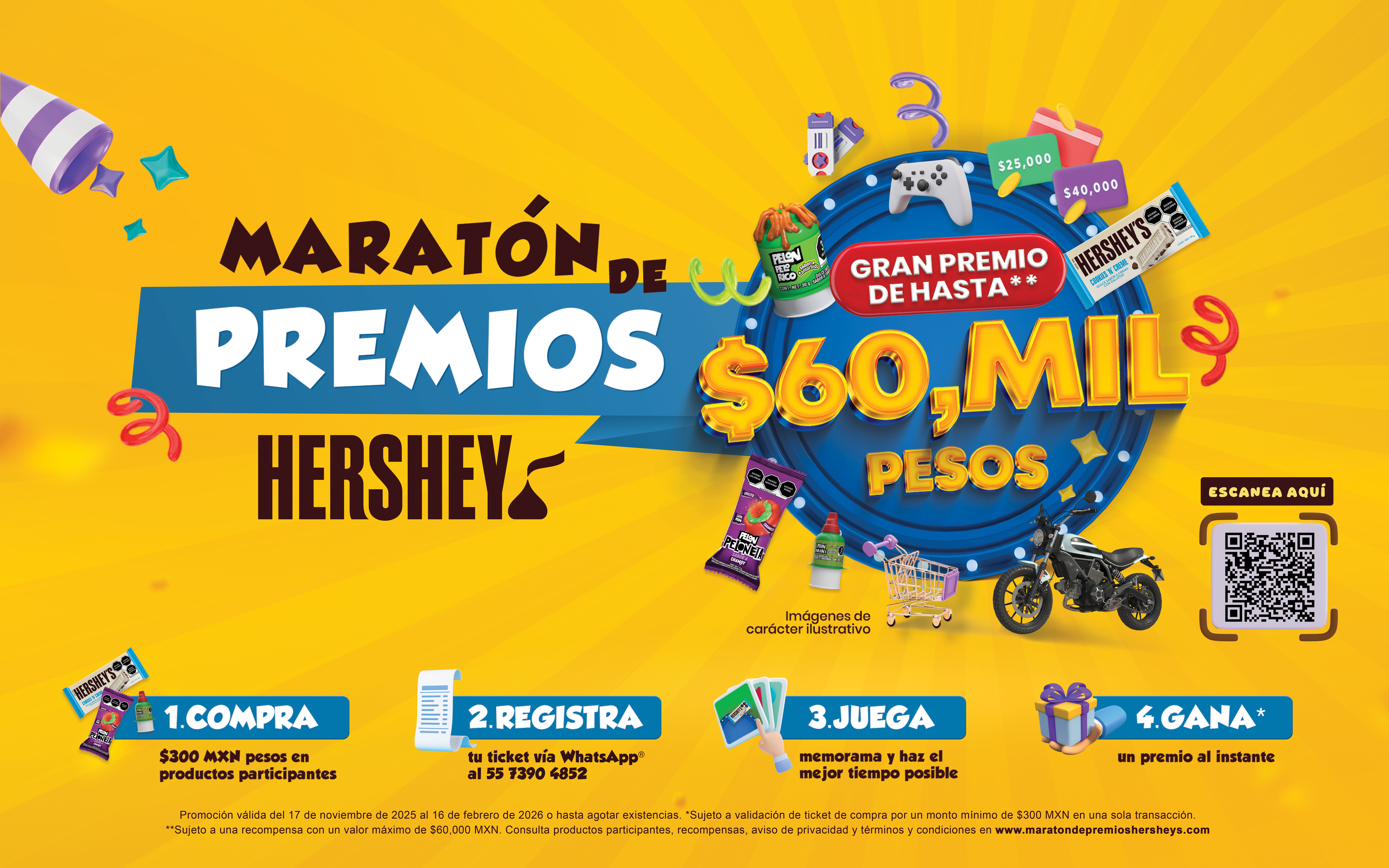 Maratón de Premios Hershey's - Promoción 2025-2026